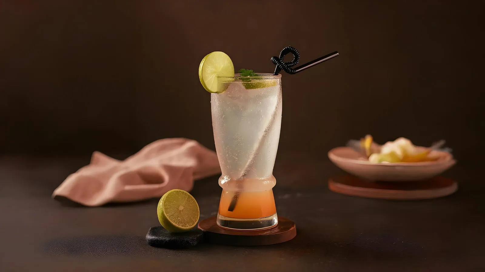 man skating with neon background