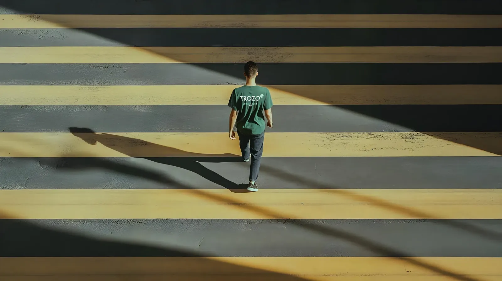 man skating with neon background
